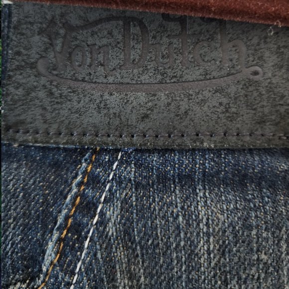 Von Dutch Mini Jean Skirt, Size Medium - Picture 6 of 8